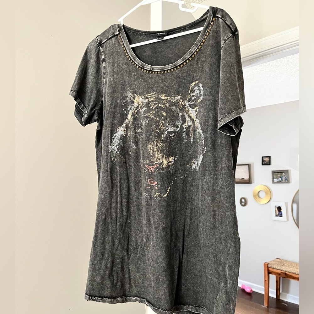 torrid Charcoal Crewneck Tee